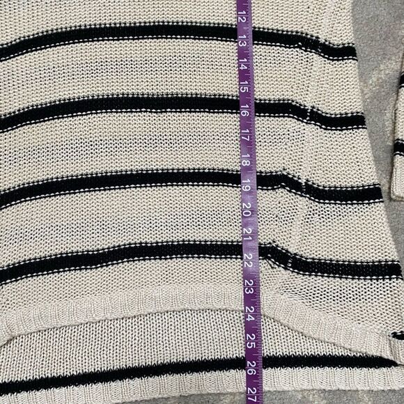 Full Tilt Striped Knit Sweater – High-Low Hem – Size Large - Picture 5 of 6